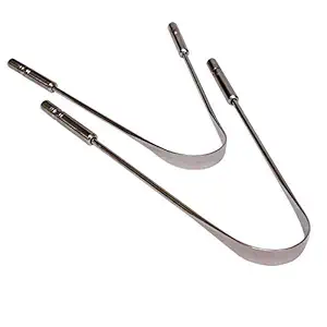 NURPI STAINLESS STEEL PREMIUM TONGUE CLEANER pack of 2