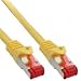 Produktbild Inline Patchkabel - S/FTP (PiMf) - Cat.6-250MHz - halogenfrei - Kupfer - Gelb - 1m