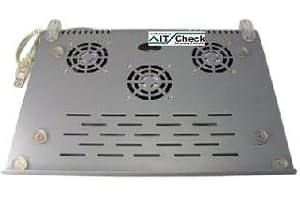 KesCom® Notebook Kühler Cooler 3 leise Lüfter in der Farbe Silber/Grau