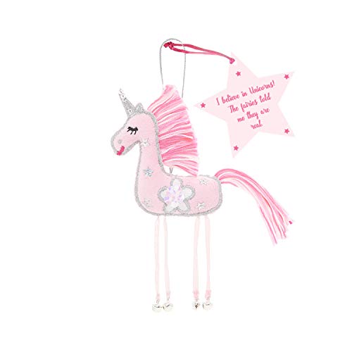 'I believe in Unicorns' Unicorn hanging - Fair Trade