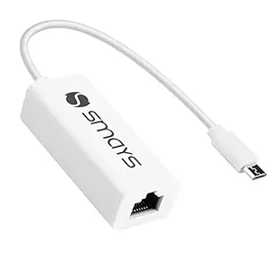Smays Micro USB Ethernet Adapter for Android Tablet, Windows Tablets (RTL8152)