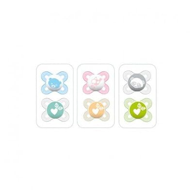 MAM Sucette Naissance/Boîte de Stérilisation/Set de 2 Panaché pour Bébé 0-2 Mois