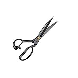 ZHANGXLMM Schere Schneiden Schneider Schere Industrielle Schere Schwarz Stahl Schmiede Schere Kleidung Schneiden Mangan Stahl Haushaltsschere,Black-28cm