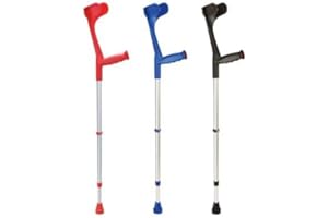 OSSENBERG VERTRIEBS GMBH Kunststoff-Leichtmetall-Stütze m. Klipp, tanne/eloxal(Ossenb.), Unterarmgehstützen