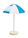 Produktbild Sonnenschirm ca. 6 cm, Kunststoff, blau/weiss