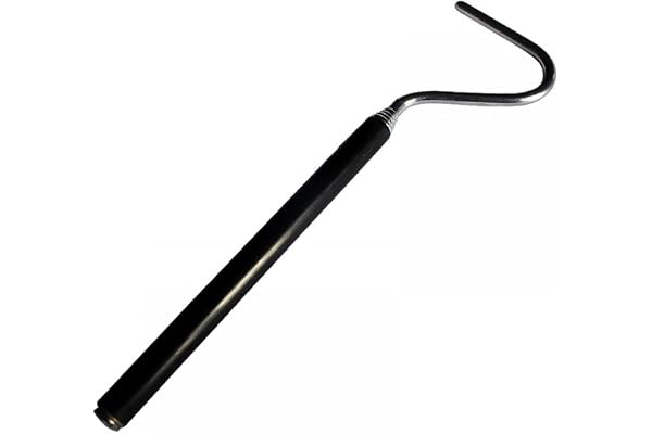 DONGKER Crochet de Serpent Pliable,Outil de Capture de Serpent Extensible en Acier Inoxydable de 66 cm pour Les Petits Grands Serpents Qui Contrôlent Le Déplacement Jusqu'à 0,9 Kg