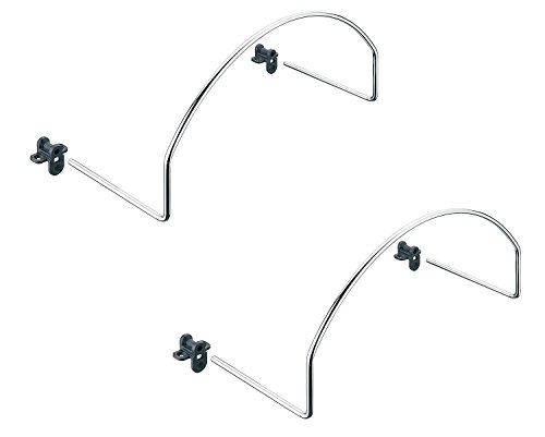 2x GedoTec® Matratzenbügel Matratzenhalter Stahl verchromt glänzend | Bettbeschlag BxHxT 345 x 165 x 130 mm | Markenqualität für Ihren Wohnbereich