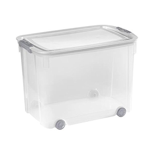 Curver JL700109 RollBox Logic, 70 L, transparent / silber