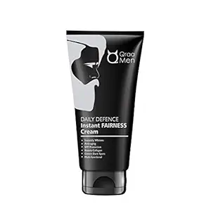 QRAA Daily Defence Instant Fairness Cream For Men For Anti-Ageing/Dark Spot Removal/Spf 15 Protection, 30 g