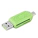 Produktbild Elviray ABS 55 x 16 x 10 mm (L x B x H) Universal-Kartenleser Mobiltelefon PC-Kartenleser Micro-USB-OTG-Kartenleser OTG TF/SD-Flash-Speicher