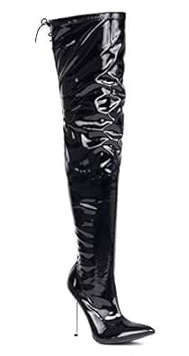Mens Black Over The Knee Thigh HIGH Sexy Stiletto Heel ...