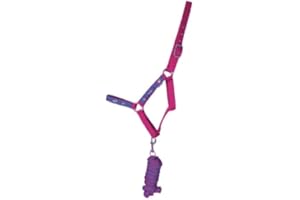 Hy Equestrian Thelwell Collection Race Head Collar and Lead Rope (Pony)
