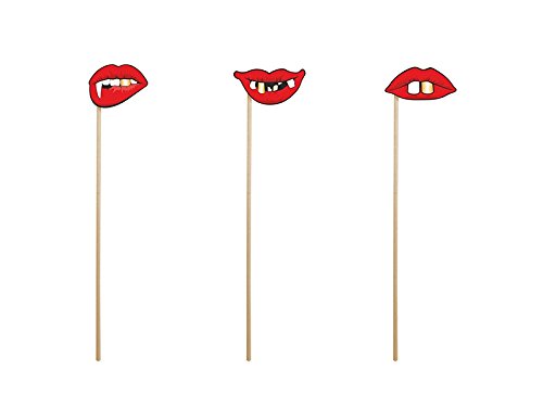 Täfelchen Lippen und Zähne Photo Booth Props Party Hochzeit Verkleidung Fotobox