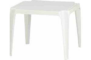 IPAE PROGARDEN Kindertisch weiß 578010 50x50 cm/stapelbar Tavolo
