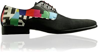 Teletest 43 | Formal Dress Shoes for Men Wedding Oxford Mens Derby Unique Lace-ups Colorful Designer Brogues