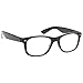Price comparison product image The Reading Glasses Company Black Readers Wayfarer Style Mens Womens Inc Bag R7-1 +1.50