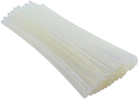Autumn Love 7mm x 250mm Transparent Long EVA Hot Melt Glue Sticks use with Hot Glue Guns Pack of 50pcs