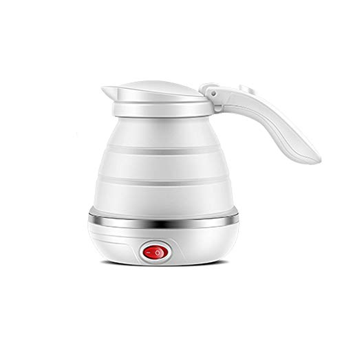 Folding Electric Kettle Travel Mini Water Bottle Kettle Home Travel Portable Electric Kettle Easy To Store Blue White