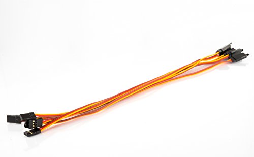 Preisvergleich Produktbild 5 Stück Lipolix Servokabel 30cm Länge XXL Verlängerung Servo Kabel Verlängerungskabel 30cm Graupner JR / Futaba Servokabel mit Haken / Sicherung Keine versehentliche Trennung mehr möglich! / perfekt für Quadrocopter, Drohnen 250er und vieles mehr! / 5er Set oder 10er Set! (5 Kabel)