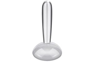 XHDIGI Petit pilon en verre pour la fabrication de peinture, 4 cm à fond plat avec pigment minéral - Appareil de meulage en verre pour aquarelle, peinture à l'huile, peinture Thangka Tempera