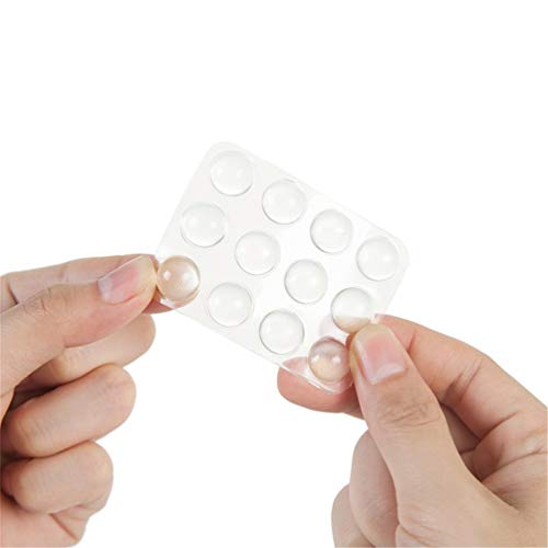 Self Adhesive Wall Protectors Door Handle Bumpers Buffer Guard Stoppers Silencer Crash Pad Doorknob Lock - Transparent