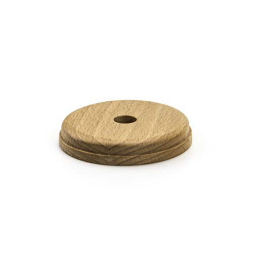 LifeBasis Aroma Diffuser Aromavernebler mit USB-Anschluss Batteriebetriebener Lufterfrischer , Leiser Ventilator mit Holzkappe für Büro und Schlafzimmer ( Weiß ) - 2