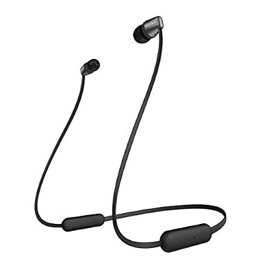 Sony WI-C310 Ecouteurs intra-auriculaires Bluetooth sans Fil - Style Tour de Cou à Finition Métal - Noir