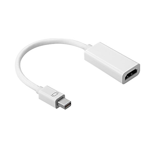 Full HD mini Displayport zu HDMI Adapter/Kabel (1080p) inkl. Audio | miniDP Stecker zu HDMI Buchse | ideal für alle Apple-Produkte / PC-Grafikkarten