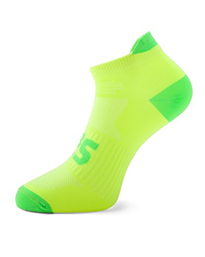 SLS3 | Calcetines para correr finos | Anti Ampollas | Colores ultra ligeros de neón | Ciclismo