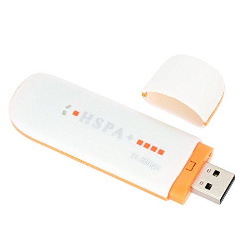 KKmoon 21.6Mbps SIM Red USIM Mini Router Inal&aacute;mbrico WiFi Palillo 3G USB Dongle Adaptador LAN Hotspot para Mac Android Windows 2000 XP Vista, Blanco