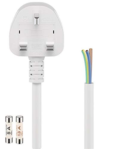Preisvergleich Produktbild Goobay 45782 Strom Netzkabel Weiß 3m