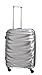 Produktbild PURE Koffer WAVE / Hartschale / 70 cm / L / großer Koffer / Trolley / robustes PET / silber / 4 Rollen / TSA Zahlenschloss / 90 Liter Volumen