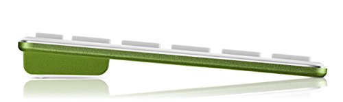 Rapoo E6700 Bluetooth Touchpad Tastatur (Aluminiumgehäuse, deutsches Layout) weiß-grün - 5