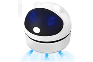 BORDEAG Mini Aspirateur de Table, Aspirateur de Bureau, Aspirateur de Table sans Fil a 360°, USB Rechargeable, pour La Maison Et Le Bureau, pour Table Bureau Coussin Voiture Clavier, Ramasse Miette