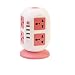 Produktbild Intelligent Power Strip vertikal Socket Board Multiple Sockets 4 USB Extension Tower Typ Überlast Schutz Lightning-Proof Buchse für Heim-und Büro-Appliances , roses red