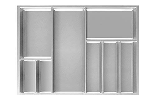 Preisvergleich Produktbild rKüchentechnik Besteckeinsatz Move 80 cm Edelstahloptik / 80 cm