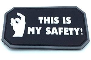 PATCH NATION This Is My Safety Blackhawk Down Negro PVC Patch Airsoft