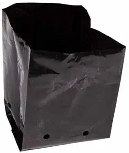 Plant Care Nursery Bags Plastic Poly Grow Bag Plant Bag Black 10