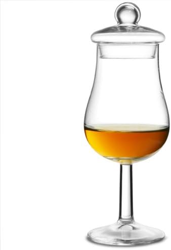 Royal Leerdam Specials Taster Glasses with Lids 4.5oz / 130ml - Set of 6 | Whisky Tasting Glasses with Lids