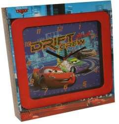 Disney Pixar Cars Square Wall Clock Drift Crew