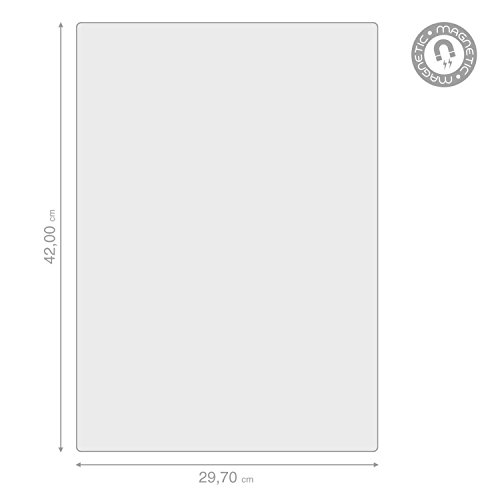 Top Home Solutions – Schwarz Shopping Liste Kühlschrank Magnettafel Pinnwand mit Marker Whiteboard Küche Büro, groß A3 - 3