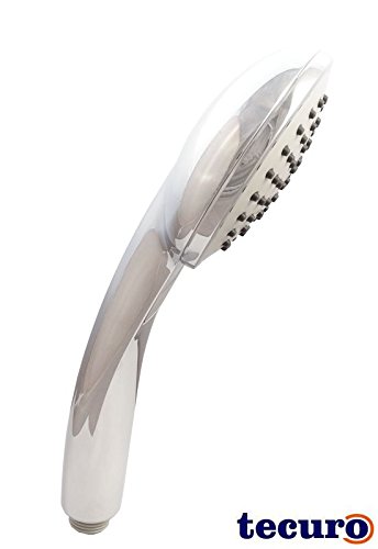 tecuro 1-strahlige LED-Handbrause Duschkopf Brausekopf Ø 108 mm, mit Temperatur- und Verbrauchsanzeige - 2