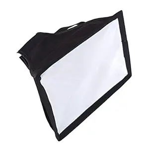 SUPERNIC Branded Universal Cloth Flash Bounce Diffuser for Canon Nikon Sony (White_15x17 cm)