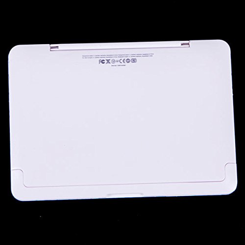 Mini faux Apple iPad / MacBook Air Notebook Tablet Beauty Make-up kosmetische Taschen Gesicht Compact Mirror von KingOfHearts-weiß CJ09-A - 3