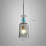 Größe: wie abgebildet Led pendelleuchten beleuchtung schlafzimmer wohnzimmer restaurant pendelleuchte led glasmalerei candy pendelleuchte