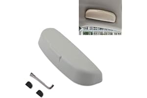 LFOTPP Étuis à Lunettes pour Volv-o XC40 XC60 XC90 V90 S90, Porte Lunettes Support de Soleil pour Voiture, Lunettes de Soleil Intérieur de Voiture Boîte de Rangement Organisateur Accessoires (Gris)