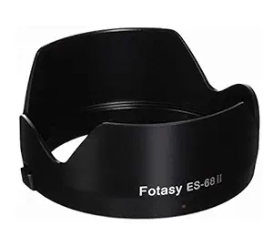 Fotasy ES68F Flower Lens Hood for Canon EF 50mm f/1.8 STM Lens(Black)