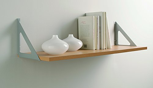 Element System Wandregal, Regalset Triest, 80 x 25 x 1,6 cm, Holz, weißaluminium, 11305-00002 - 4