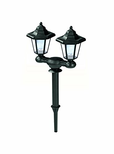 Solar-Laternen-Duo 2in1 | Solarlampen | Kabellos | Gartenleuchte | Außenbeleuchtung | Solarlaternen, schwarz