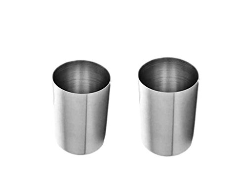 King International Stainless Steel Glass Set, Silver, 2 Piece